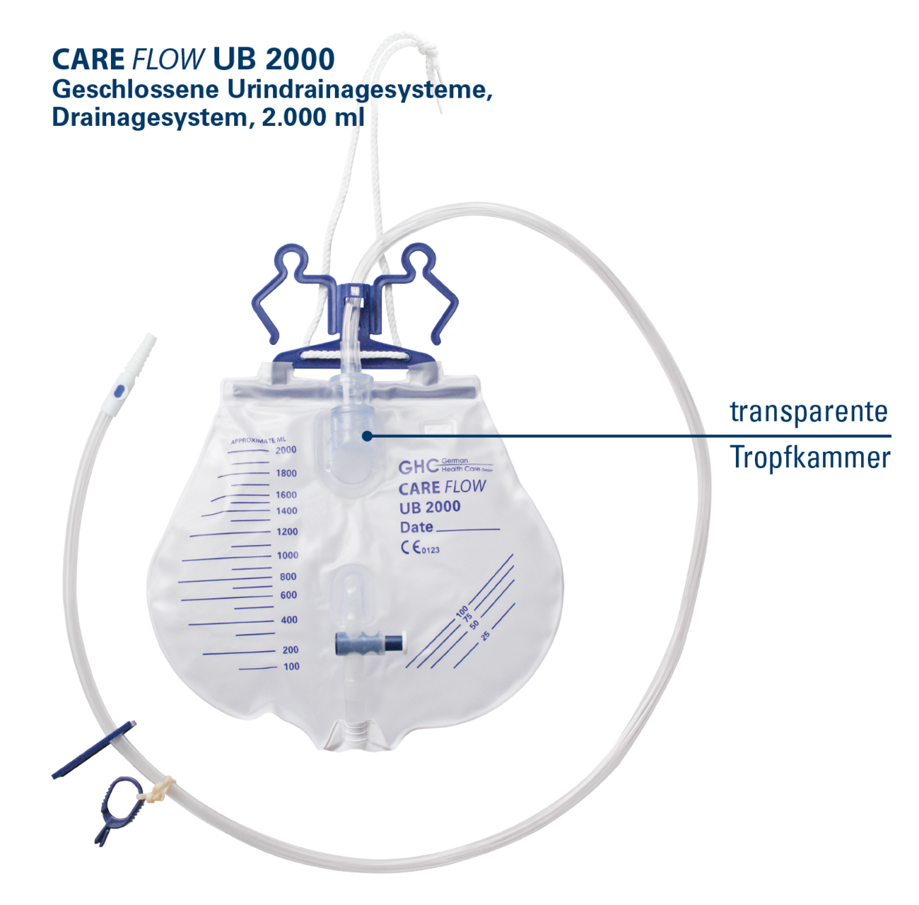 Katheterbeutel: Wie viel Urin sollte in Ihrem Katheterbeutel sein? Care Flow UB 2000 Urinbeutel mit transparenter Tropfkammer. 